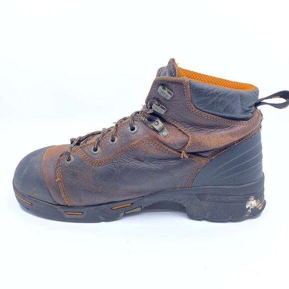Timberland Endurance Pro Mens Size 11 M Brown Leather Steel Toe Work Boots 52562 - Picture 8 of 12